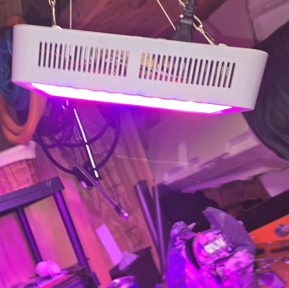 LED Grow Light with Purple Glow